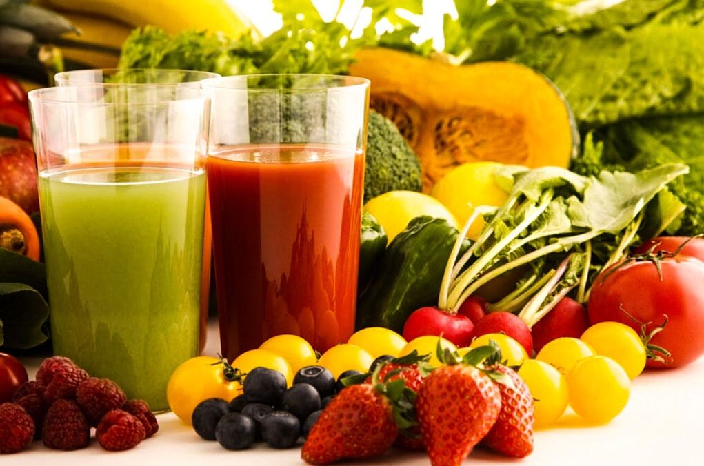 daržovių ir vaisių sultys svorio netekimui